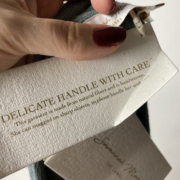 Savannah Morrow The Label Verita Short Aruba Blue Women's Small Boho Artsy NEW - Picture 6 of 7